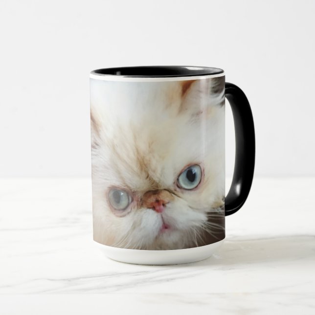Katze in einem Kasten Tasse (VorderseiteRechts)