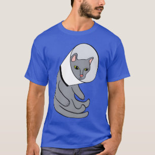 Katze in einem Kon-Retro T-Shirt