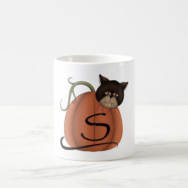 Katze in einem Kürbis Kaffeetasse (Von Creator hochgeladen)