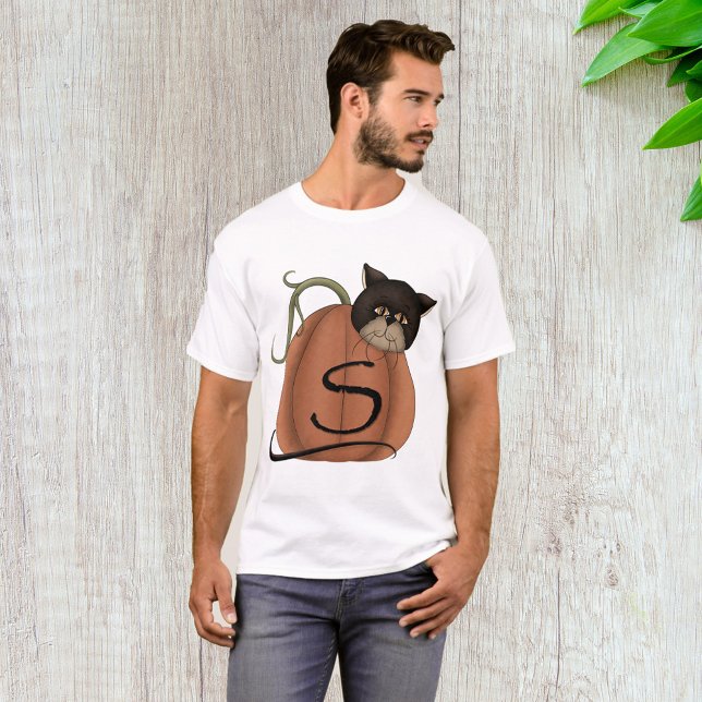 Katze in einem Kürbis T-Shirt (Von Creator hochgeladen)