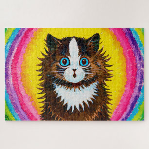 Katze in einem Regenbogen, Louis Wain Puzzle