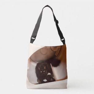 Katze in einem Trockner Tragetaschen Mit Langen Trägern
