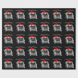 Katze in einer Kiste lustige Weihnachten Geschenkpapier