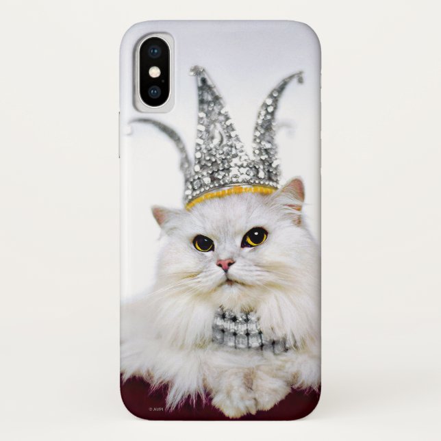 Katze in einer Krone Case-Mate iPhone Hülle (Rückseite)