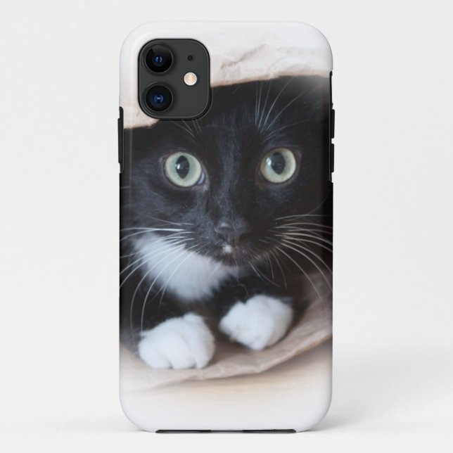 Katze in einer Tasche Case-Mate iPhone Hülle (Rückseite)