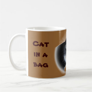 Katze in einer Tasche Tasse