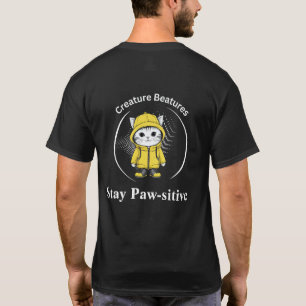 Katze in Gelben Stiefeln   Spaß am Strand T-Shirt