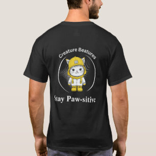Katze in Gelben Stiefeln   Spaß am Strand T-Shirt