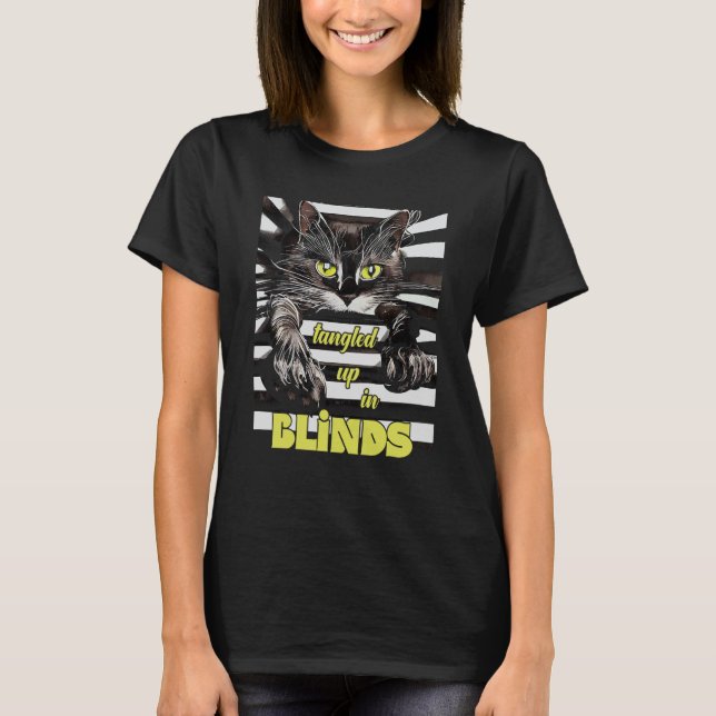 Katze in Jalousien Explorer Kätzchen T-Shirt (Vorderseite)