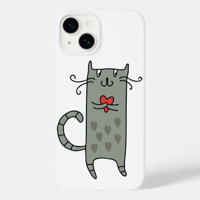 Katze in Liebe Case-Mate iPhone Hülle (Rückseite)