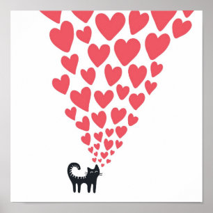 Katze in Liebe Poster