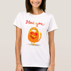 Katze in Liebe T-Shirt