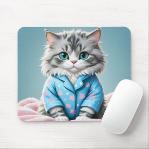 Katze in Pajamas Mousepad