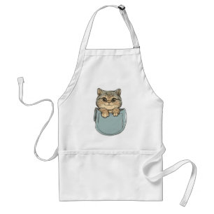 Katze in Pocket Schürze