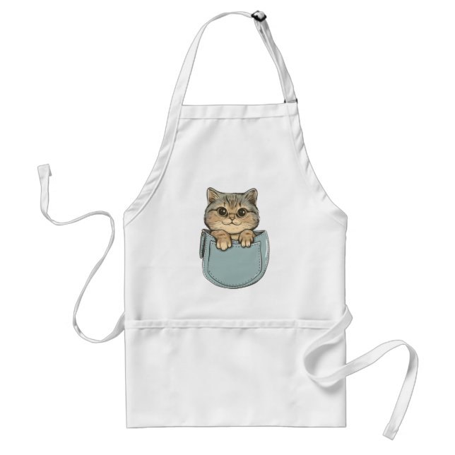 Katze in Pocket Schürze (Vorne)