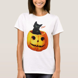 Katze in Pumpkin Halloween T-Shirt