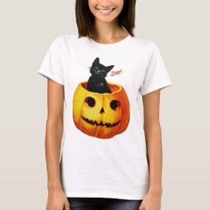 Katze in Pumpkin Halloween T-Shirt