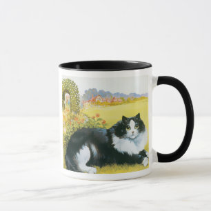 Katze in seiner Garten-Geschenk-Tasse Tasse