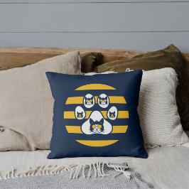 Katze in Sonnenbrille auf Vintagen Sonnenuntergang Kissen