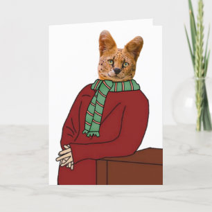 KATZE IN SWEATER-JEDEN ANLASS-KARTE DANKESKARTE