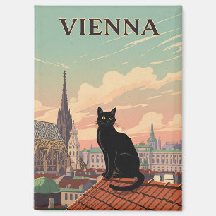 Katze in Wien Österreich Reise Magnet