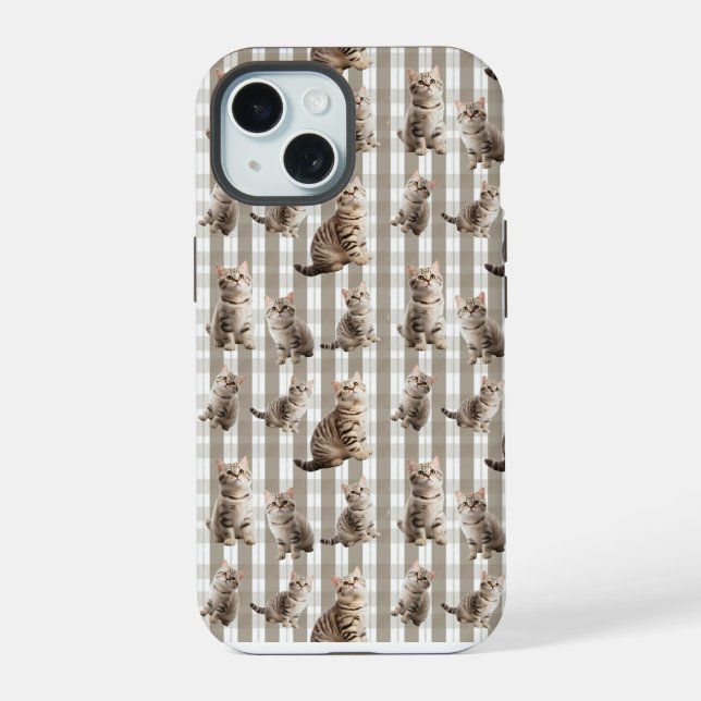 Katze iPhone 15 Hülle  (Rückseite)