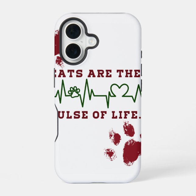 Katze iPhone 16 Hülle (Rückseite)