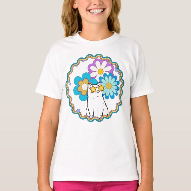 Katze ist ein Star T-Shirt (Vorderseite)
