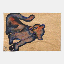 Katze-itude Katzen-Kunst Catness Haltung der Küchentuch