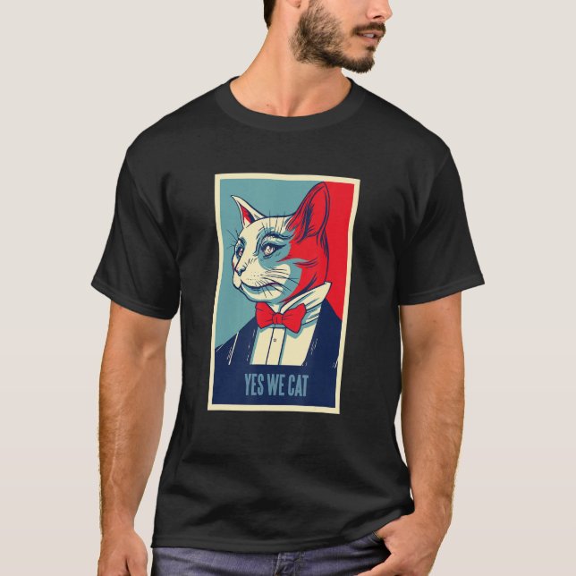 Katze - Ja, wir Katze T-Shirt (Vorderseite)