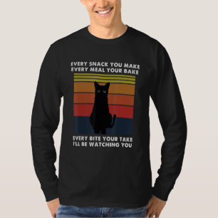 Katze jeden Biss, den Sie Vintag Cat Funny Meal Sn T-Shirt