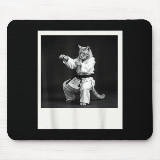 Katze Jiu Jitsu Karate Taekwondo Lustige Grafik Mousepad