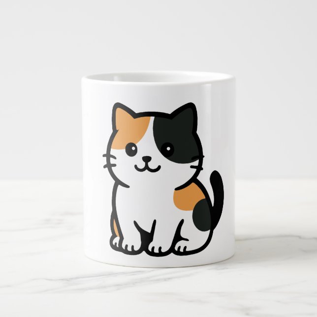Katze Jumbo-Tasse (Vorderseite)