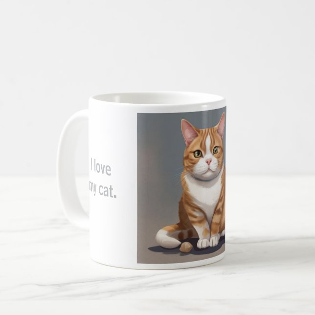 Katze Kaffeetasse (Vorderseite Links)