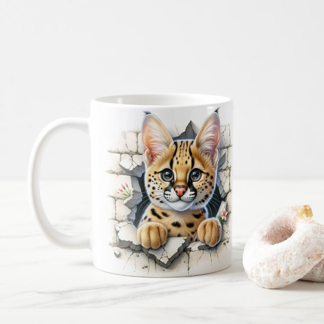 Katze Kaffeetasse (Mit Donut)