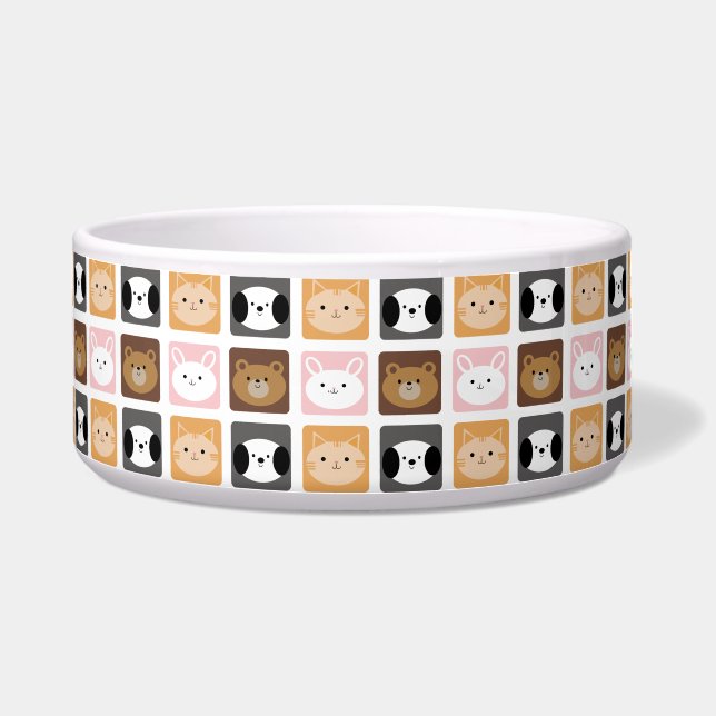 Katze, Kaninchen, Hunde und Bären Napf (Vorderseite)