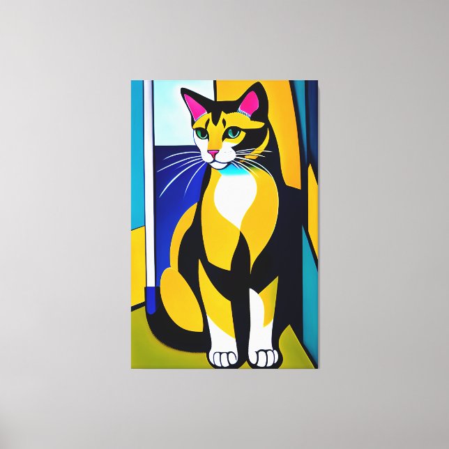 Katze/Kätzchen Canvas drucken Leinwanddruck (Vorderseite)