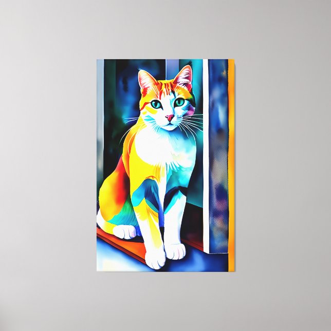 Katze/Kätzchen Canvas drucken Leinwanddruck (Vorderseite)
