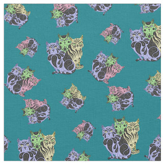 Katze/Kätzchen, Quilt, Quilter drucken Katzen Stoff