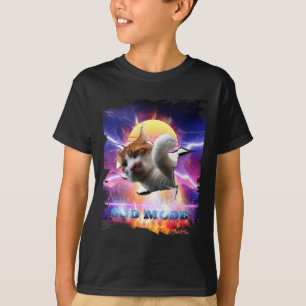 Katze Kätzchen zerbrochene Wand Gaming Gamer Gott  T-Shirt
