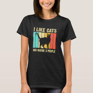 Katze Katze Für Männer Frauen Tier Introvertiert T-Shirt