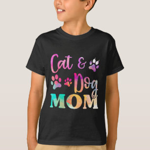 Katze Katze Hund Mama Shirt für Frauen