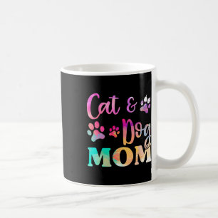 Katze Katze Hund Mama Shirt für Frauen Kaffeetasse