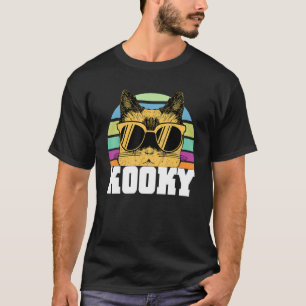 Katze Katzen Verrückte Katze trägt Sonnenbrille T-Shirt