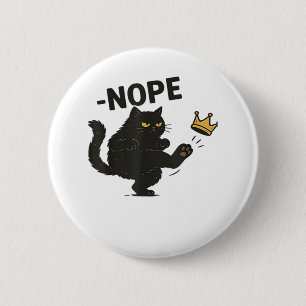 Katze Keine Könige In Amerika  Button