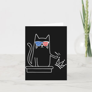 Katze Keine Könige in Amerika Lustige Politische K Karte