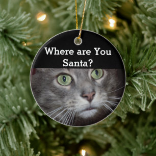 Katze Keramik Ornament