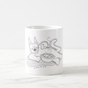 Katze Kitsa Perogie Pyrohy Varenyky Ukrainisch Kaffeetasse