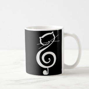 Katze Kitty Diskant Musikschlüssel Lustige Katze N Kaffeetasse