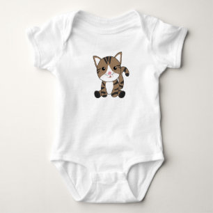 Katze Kitty Fellnase Sweet Animals Kids Baby Cats Strampler